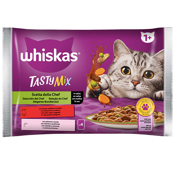 4x85g Whiskas Tasty Mix Scelta dello Chef in Salsa - immagine 2