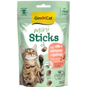 Gimcat Mini Sticks con Salmone e Quinoa 50g