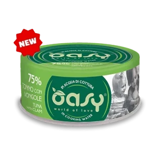 12x70g Oasy More Love Gatto Adulto Tonno Vongole