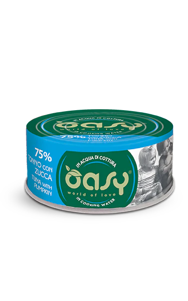 12x70g Oasy More Love Gatto Adulto Tonno Zucca - immagine 2