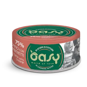12x70g Oasy More Love Tonno con Gamberetti Lattina