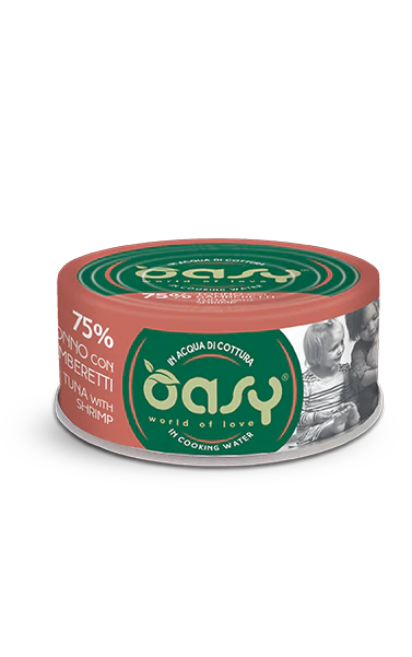 12x70g Oasy More Love Tonno con Gamberetti Lattina