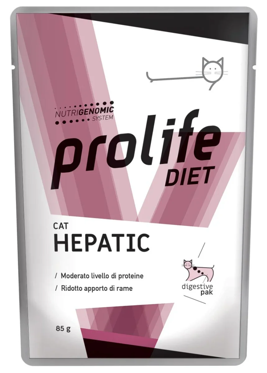 12x85gr Prolife Vet Hepatic Umido Gatto