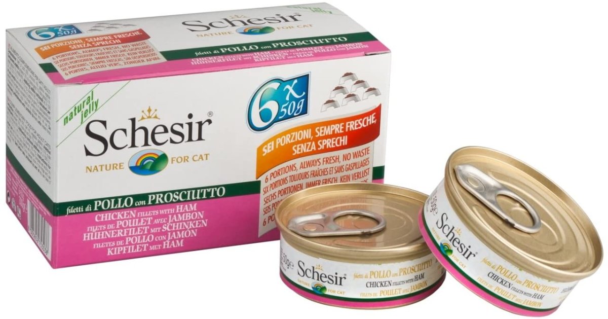 Schesir Filetti di Pollo con Prosciutto in Gelatina 6 x 50 gr - immagine 4