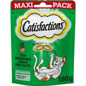 Catisfactions Maxi Pack Erba Gatta 180g - Snack per Gatti