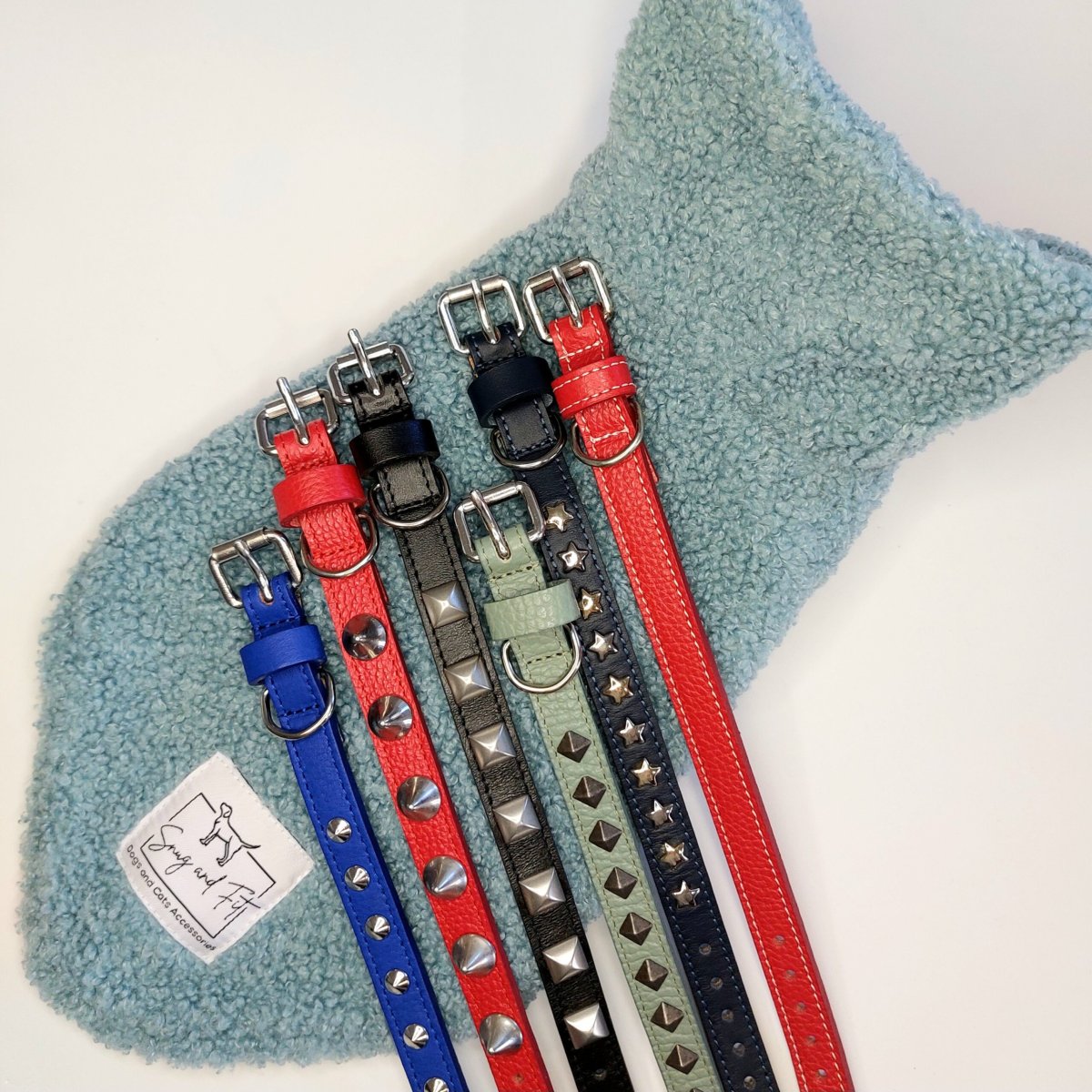 Cappottino per cani Snug&Fit in morbido Teddy – CELESTE – Limited Edition – Realizzato a mano - immagine 7