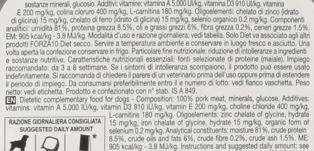 Forza10 Diet Solo Maiale 100g - Cibo Umido per Cani - immagine 4