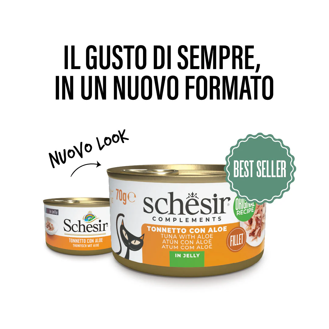 Schesir Gatto Tonnetto con Aloe in Jelly 70g Lattina - immagine 3