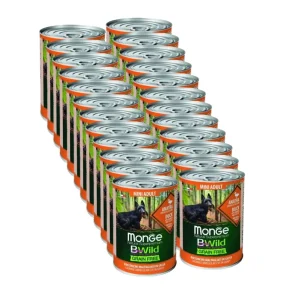 24x400g Monge BWild Mini Adult Anatra - Cani Taglia Mini