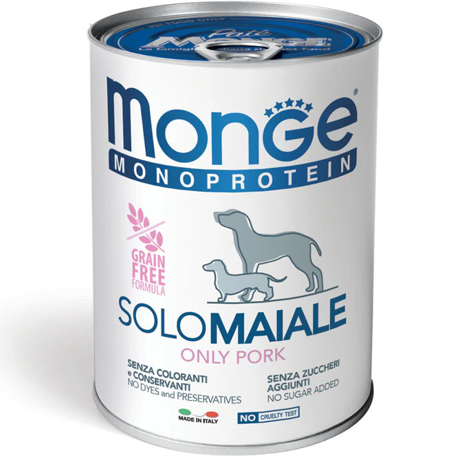 24x400g Monge Solo Maiale Monoproteico