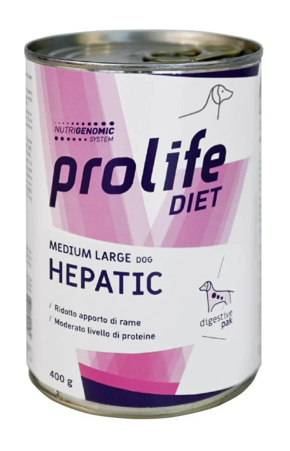 24x400g Prolife Diet Medium/Large Hepatic - Cibo Umido per Cani - immagine 2