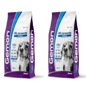 2x15kg Gemon All Breeds Adult con Tonno e Riso - Crocchette per Cani
