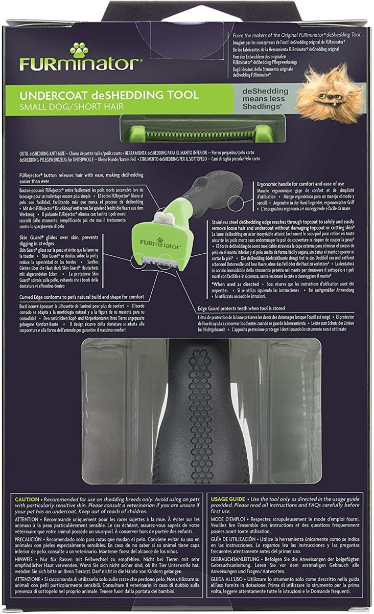 FURminator Strumento deShedding per Cani Piccoli a Pelo Corto - immagine 4