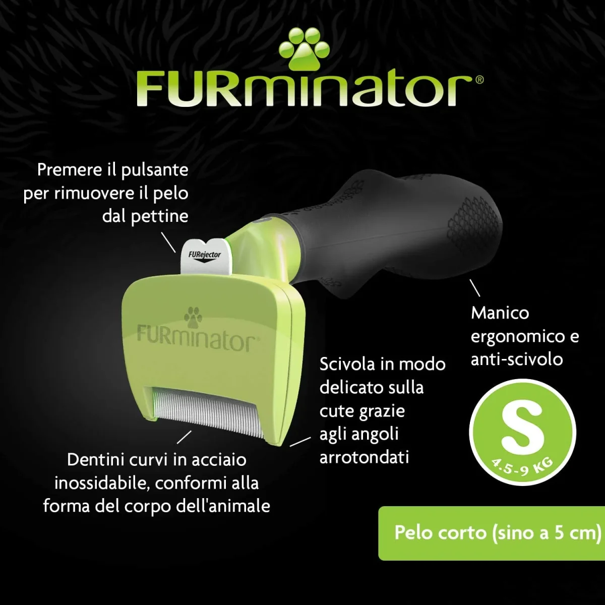FURminator Strumento deShedding per Cani Piccoli a Pelo Corto - immagine 5