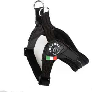 TRE PONTI Pettorina Easy Fit sottopancia regolabile Mesh Nero Mis.4