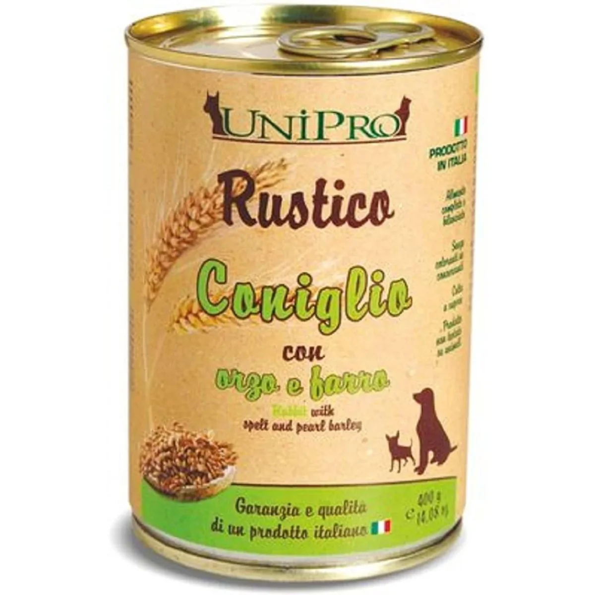 Unipro Rustico Coniglio con Orzo e Farro 400g - Cibo Umido per Cani - immagine 2