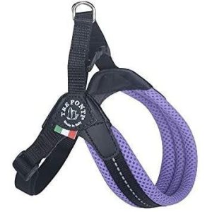 TRE PONTI Pettorina per Cani Easy Fit Rete Sottopancia Regolabile - Lilla Mis.2