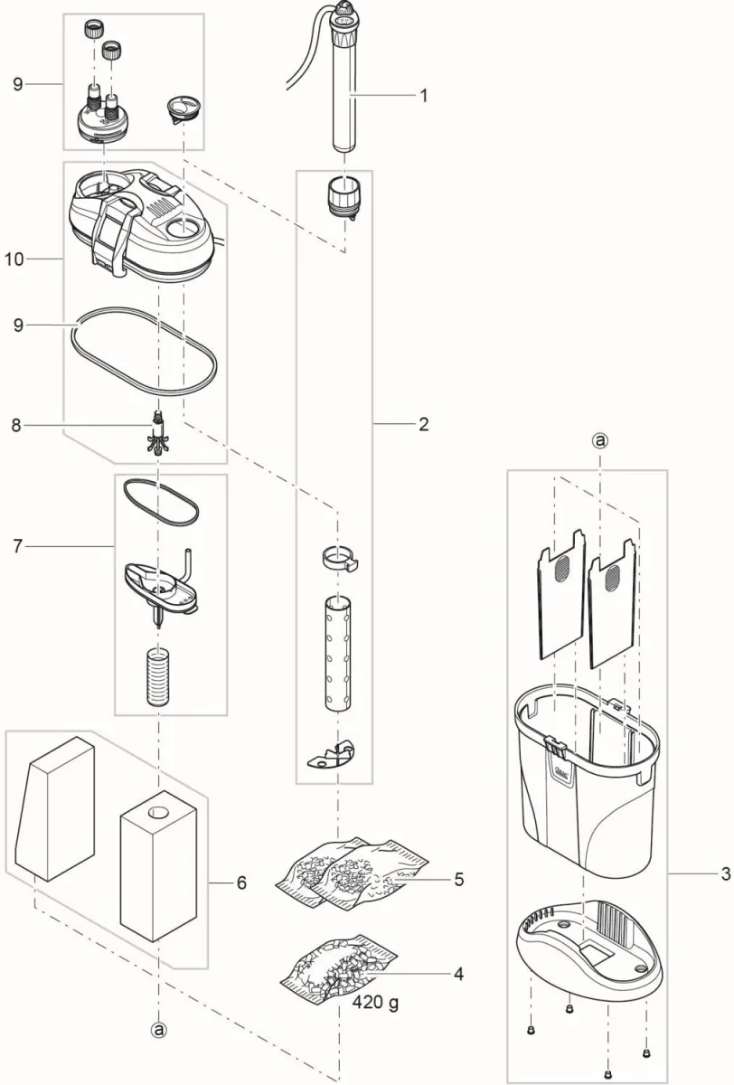 OASE FiltoSmart Thermo 100 - Filtro Esterno per Acquari - immagine 5
