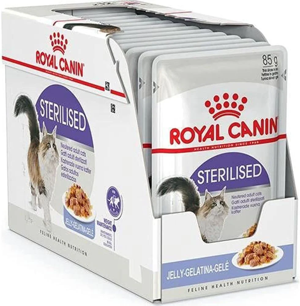 12x85g Royal Canin Sterilised37 in Gelatina - Umido per Gatti - immagine 2