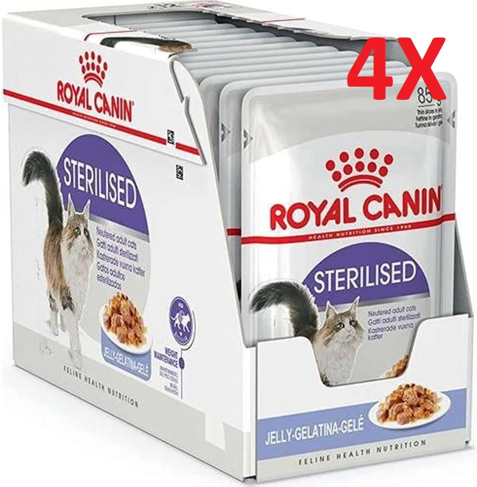 48x85g Royal Canin Sterilised37 in Gelatina - Umido per Gatti