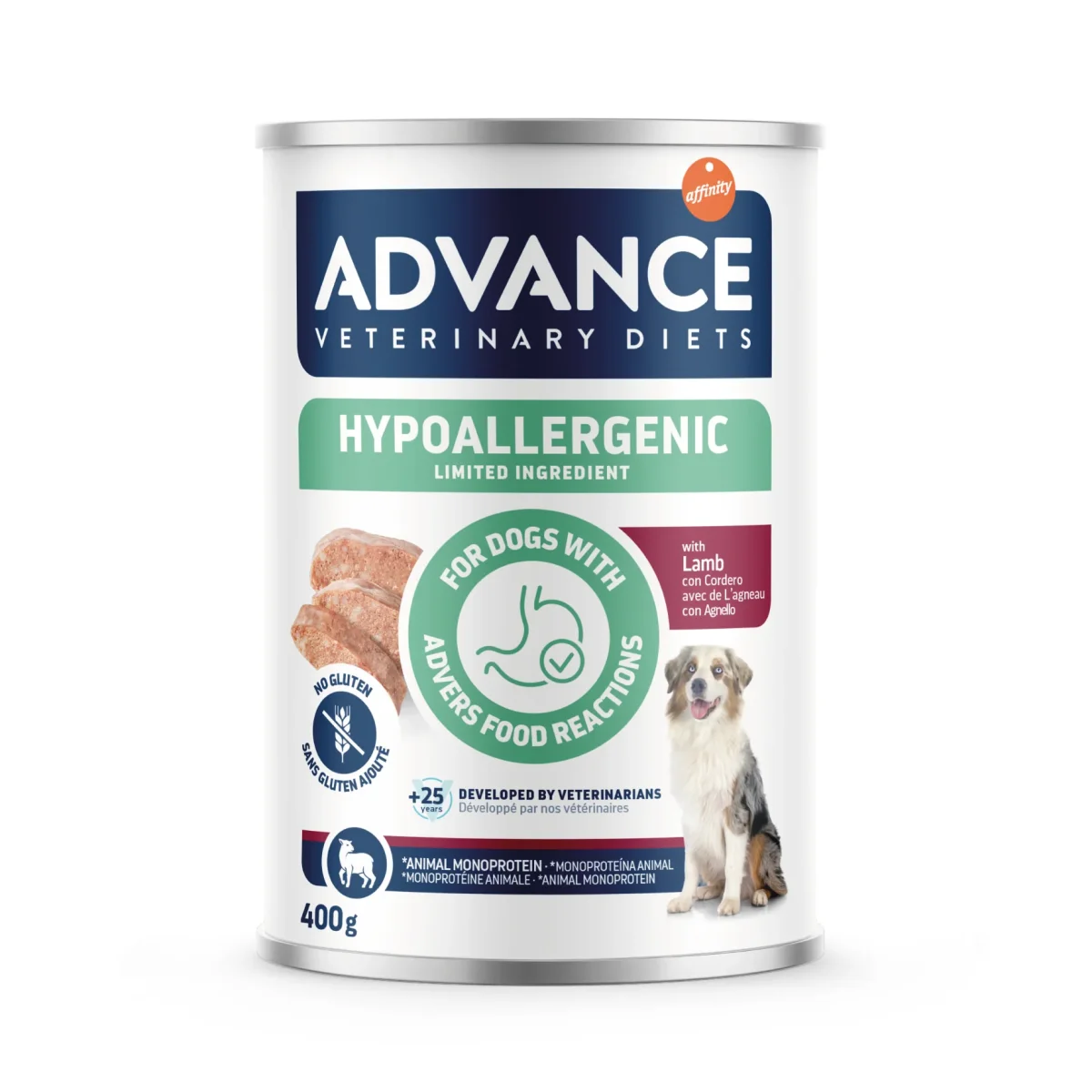 ADVANCE DOG DRY DIET Hypo Lamb Dog 400g Lattina - immagine 2