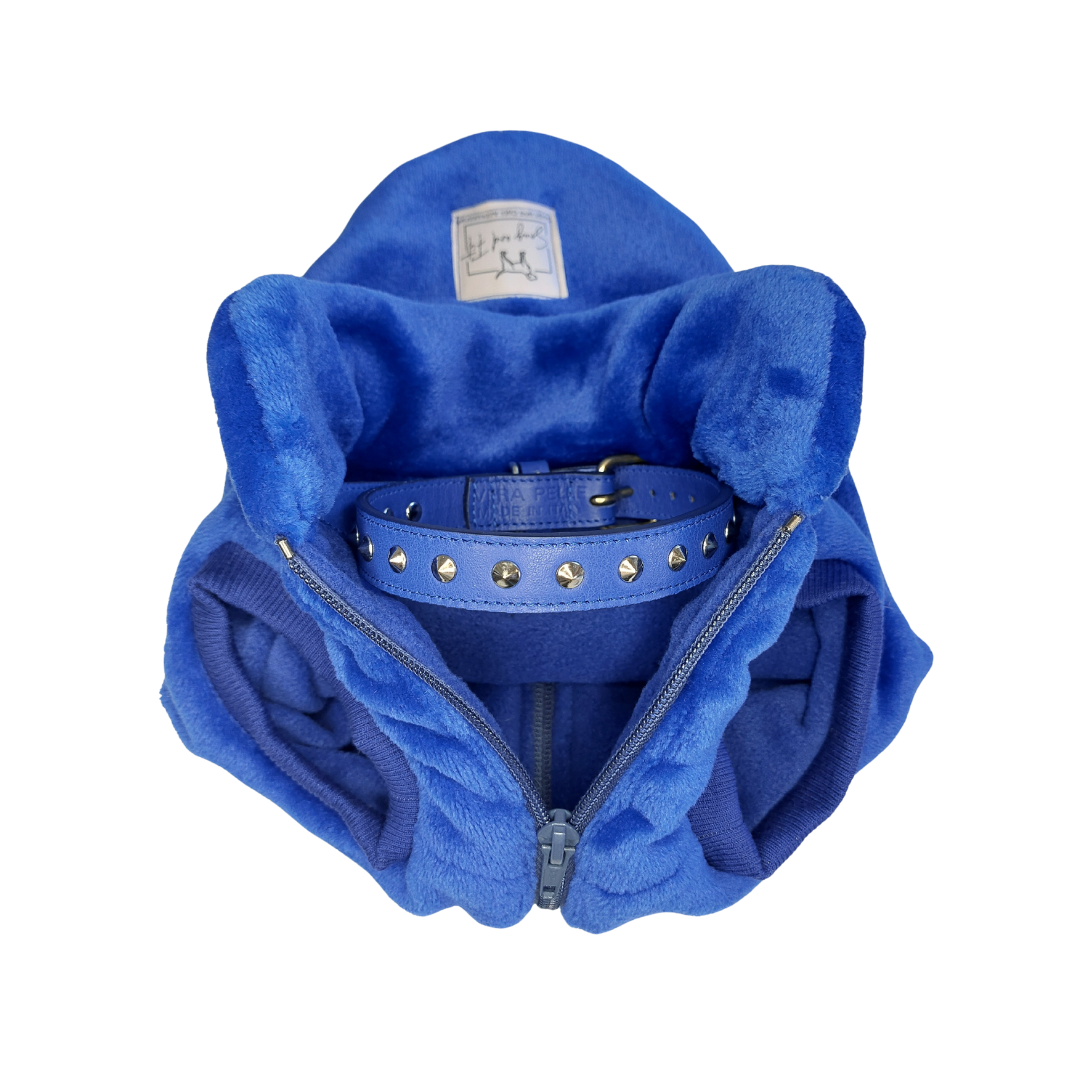 Cappottino per cani Snug&Fit in morbida pelliccetta e interno pile – BLU – Limited Edition - immagine 4