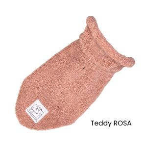 Cappottino per cani Snug&Fit in morbido Teddy – ROSA – Limited Edition – Realizzato a mano