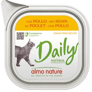 Almo Nature Daily con Pollo 100 g – Cibo Completo per Gatti Adulti