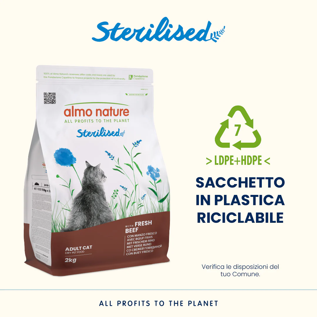 Almo Nature Functional Cats - Sterilised Manzo 2kg - immagine 5