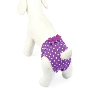 Camon Mutandina a pois in cotone elasticizzato - viola - C206/E