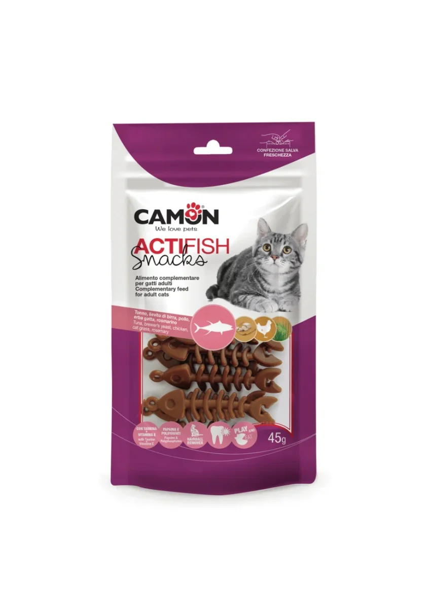 Camon Actifish Snack Tonno e Pollo per Gatti 45g - immagine 2