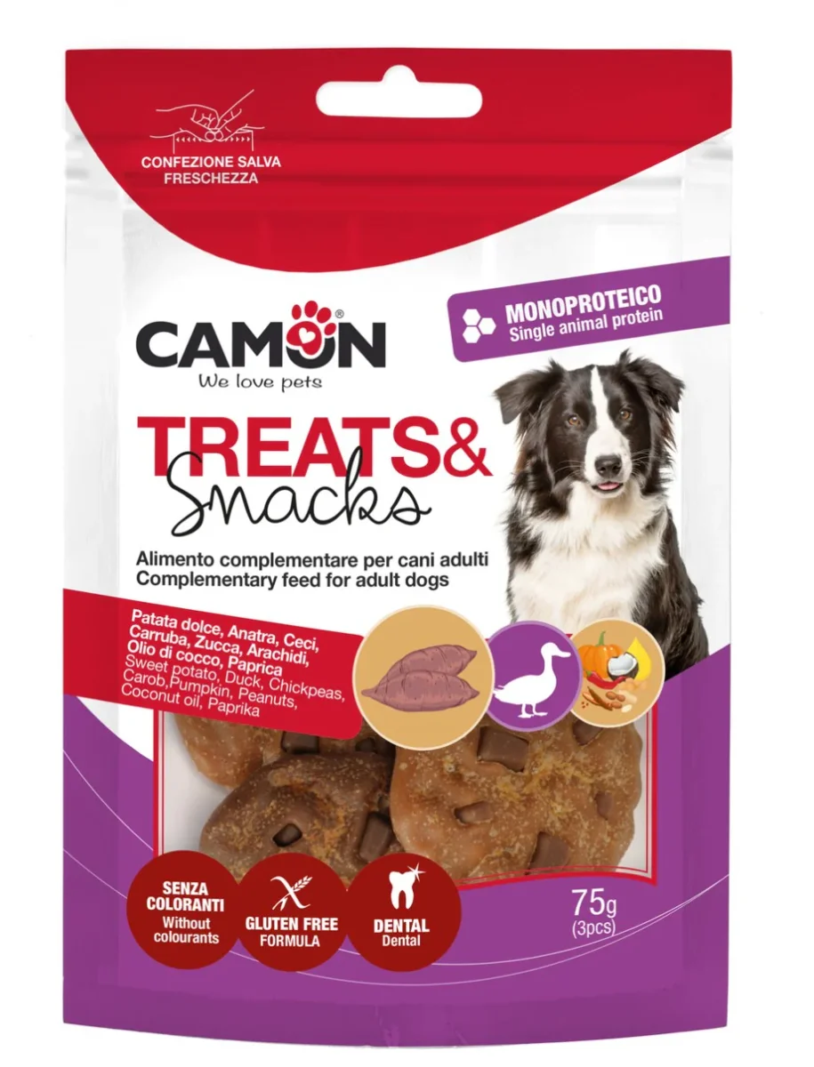 Camon Cookies Mix di Gusti 75 g – Snack Complementare per Cani Adulti