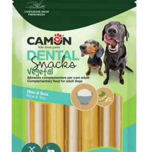 Camon Dental Snack Vegetale Cannoli Ripieni con Riso e Soia – 100 g