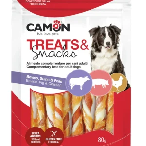 Camon Rolls Masticabili Bicolore con Pollo – 80 g