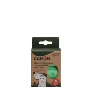 Camon Sacchetti Igienici Compostabili - 3 Rotoli da 15 sacchetti
