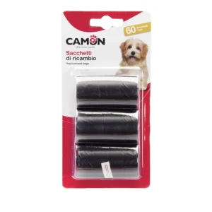 Camon Sacchetti Igienici Neri - 60 sacchetti - cm.14x21x29