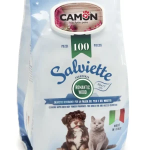 Camon Salviette Detergenti Romantic Wood - Maxi Formato 100 Pz