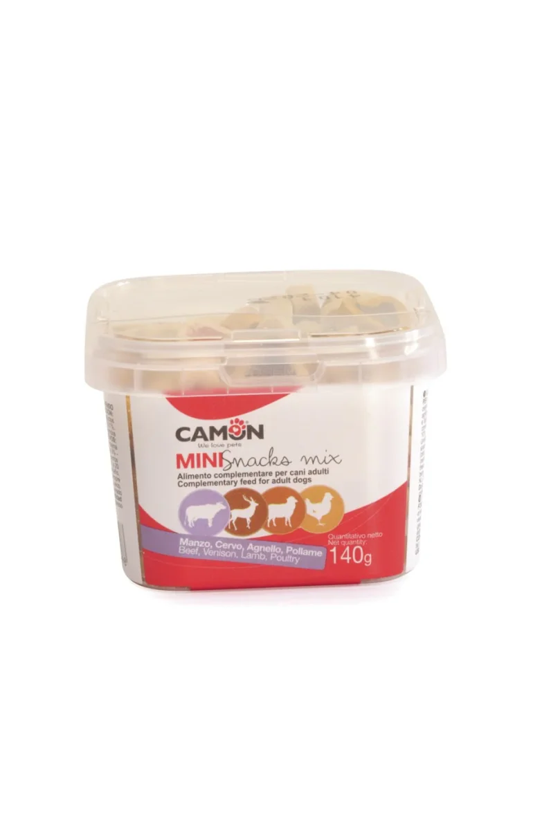 Camon Snack Box Mini Cuoricini Mix Gusti 140 g per Cani Adulti - immagine 2