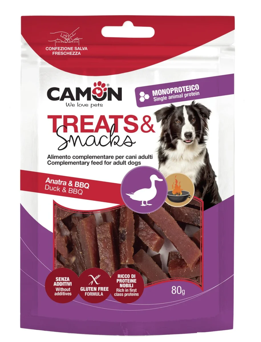 Camon Treats Bocconcini Monoproteici all’Anatra BBQ – 80 g