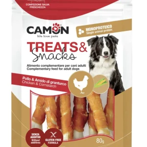 Camon Treats&Snacks Ossicini Arrotolati con Pollo 80g