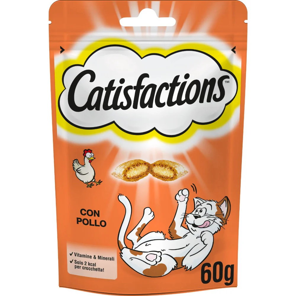 3x60g Catisfactions con Pollo - Snack per Gatti - immagine 2