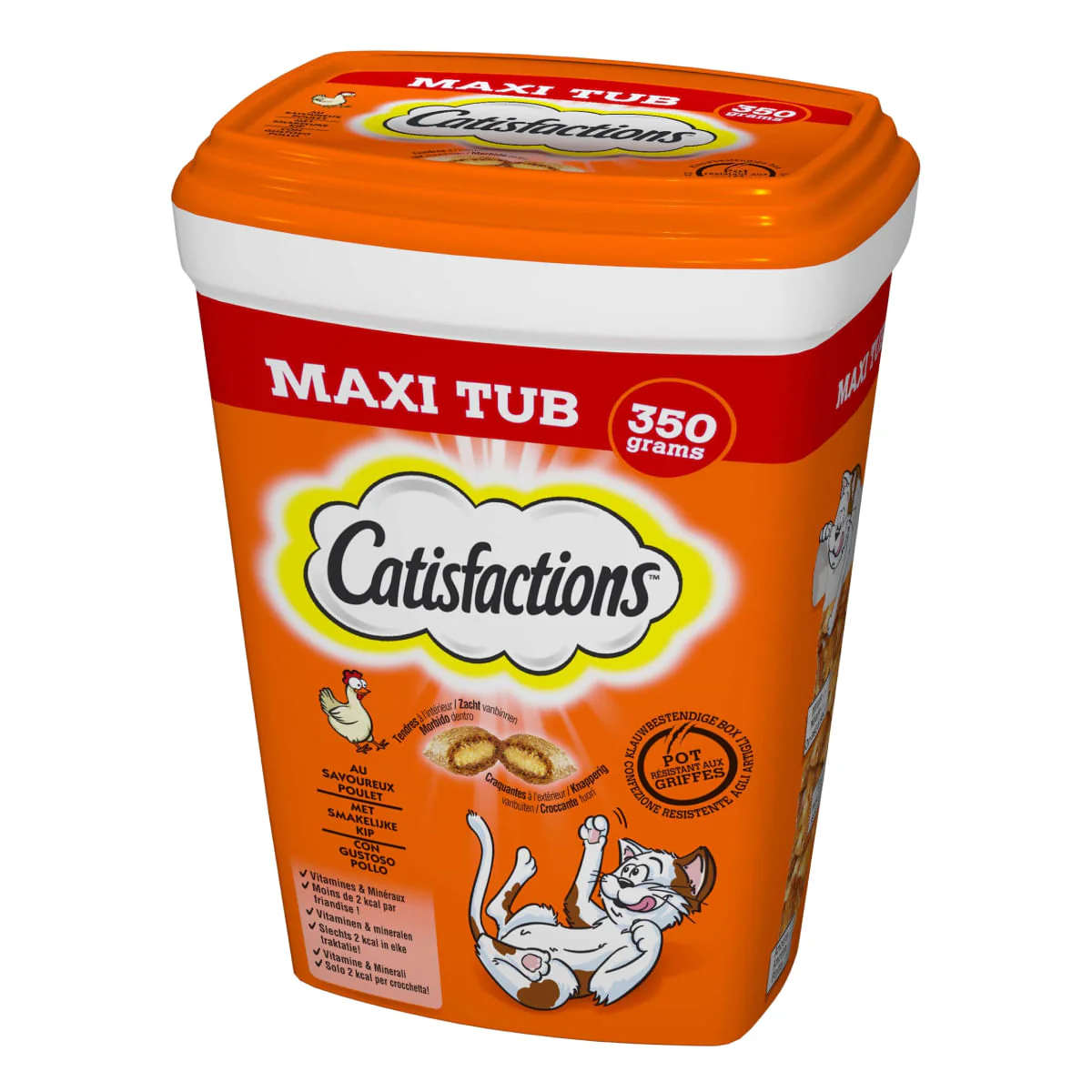 Catisfactions Maxi Tub al Pollo 350g - Snack per Gatti