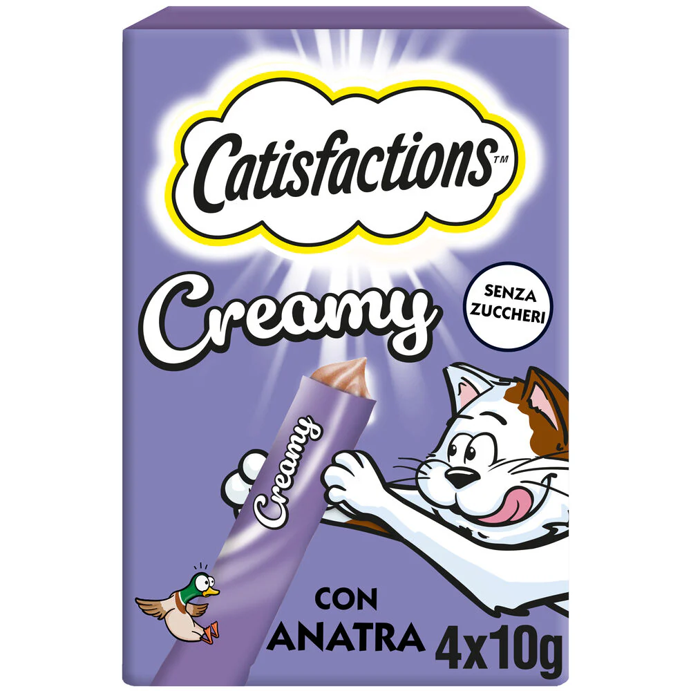 Catisfactions Creamy Anatra Gatto 4x10 g