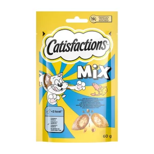 Catisfactions Salmone Formaggio 60g - Snack Gatto Croccante
