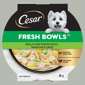 Cesar Fresh Bowls Cane Pollo Patate Dolci Fagiolini Orzo 85 g