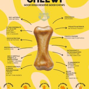 Cheewi Masticabile Edibile Formaggio Burro d’Arachidi L