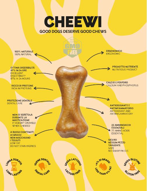 United Pets Cheewi Small Formaggio Burro Arachidi 50g - immagine 4