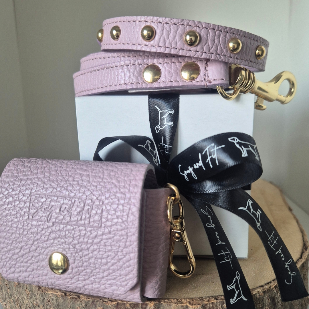 Collare cane LILAC by Snugandfit – Vera Pelle colore lilla – Collare artigianale - immagine 4