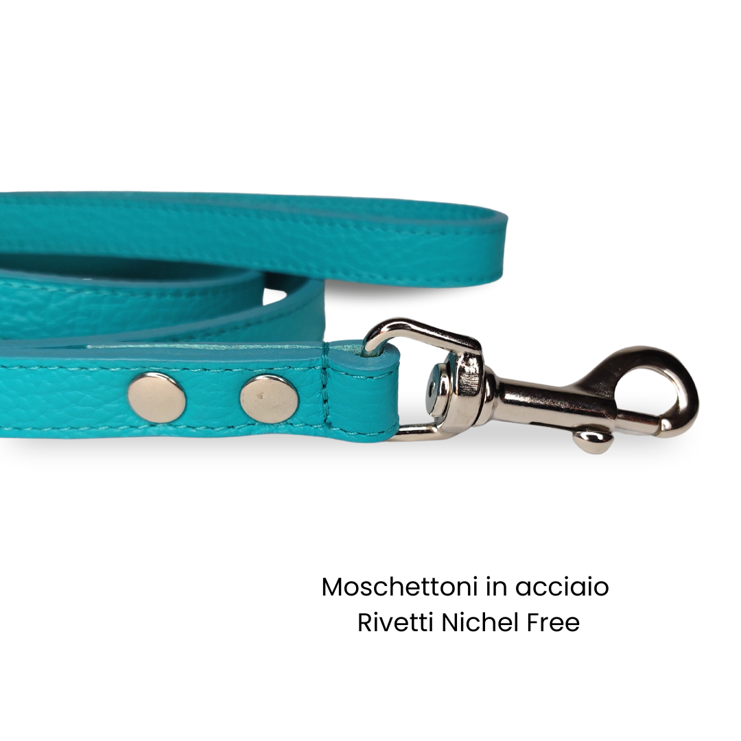 Guinzaglio Snug and Fit tiffany in vera pelle - immagine 3