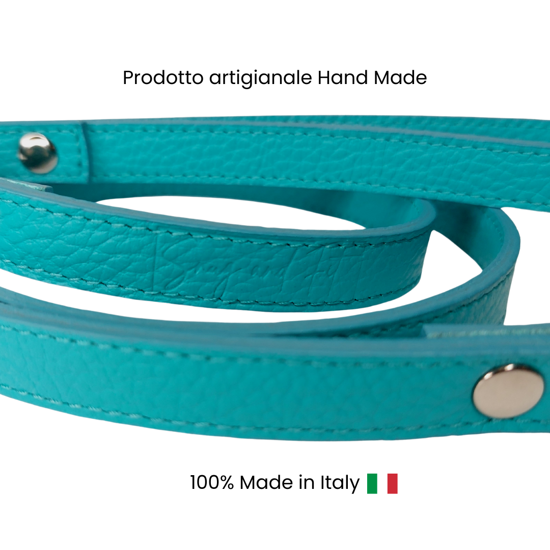 Guinzaglio Snug and Fit tiffany in vera pelle - immagine 4